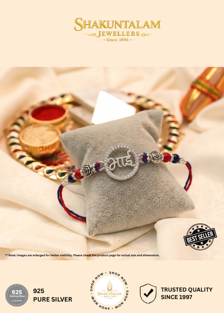 Silver Rakhi 925 Bhai-1