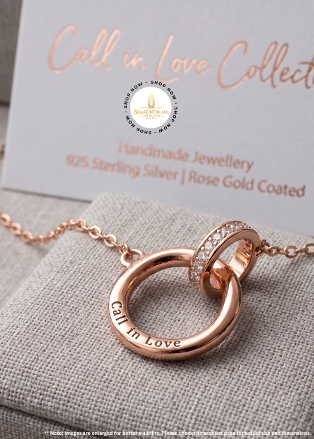 Infinity Love Double Ring Pendant