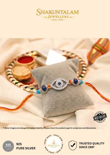 Silver 925 Rakhi Evil Eye