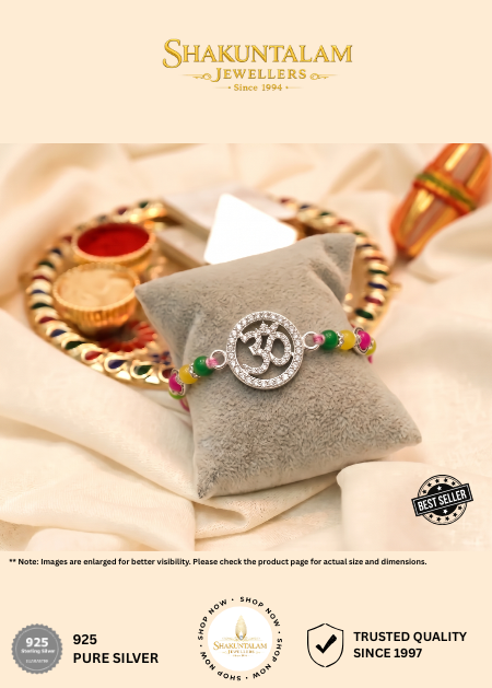 Silver 925 Rakhi OM