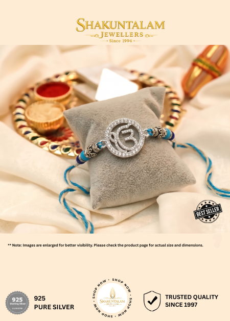 Silver 925 Rakhi Omkar