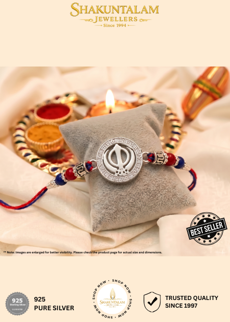 Silver Rakhi 925 Khalsa